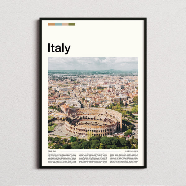 Italy - Colosseum - Travel Print