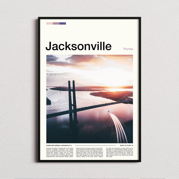 Jacksonville - Cable Stayed Bridge - Travel Print