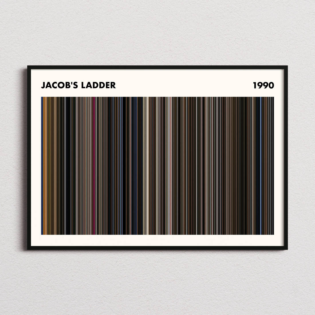 Jacob's Ladder Movie Barcode Poster - Simplified