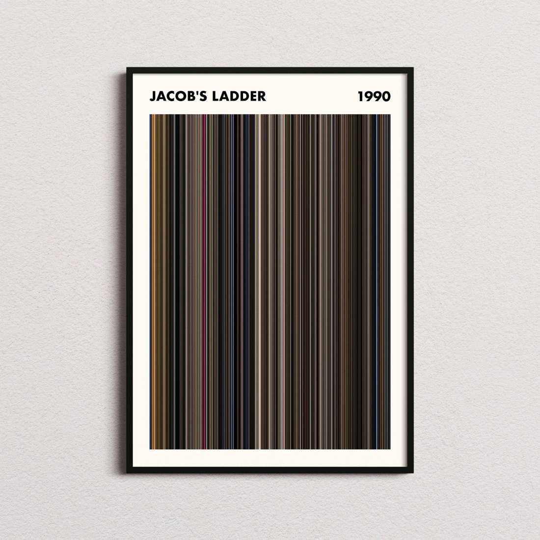Jacob's Ladder Movie Barcode Poster - Simplified