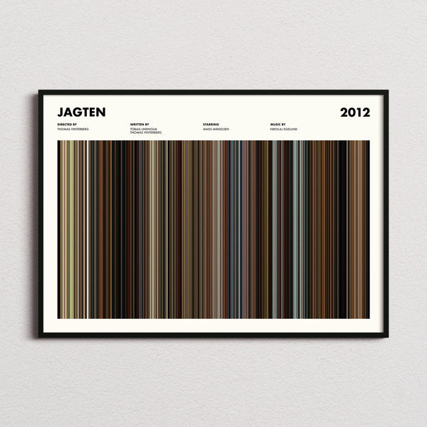 Jagten Movie Barcode Poster