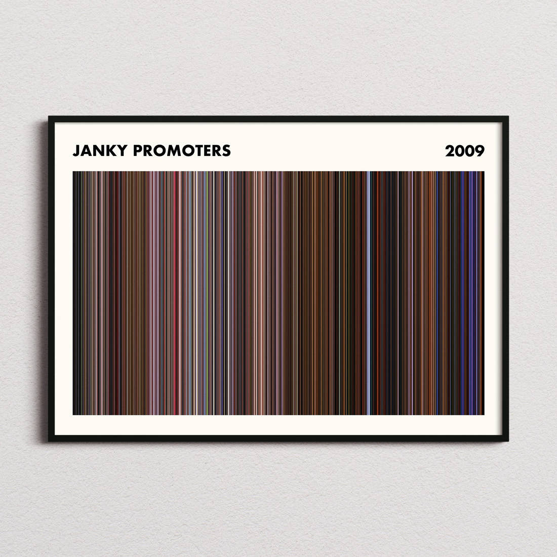Janky Promoters Movie Barcode Poster - Simplified