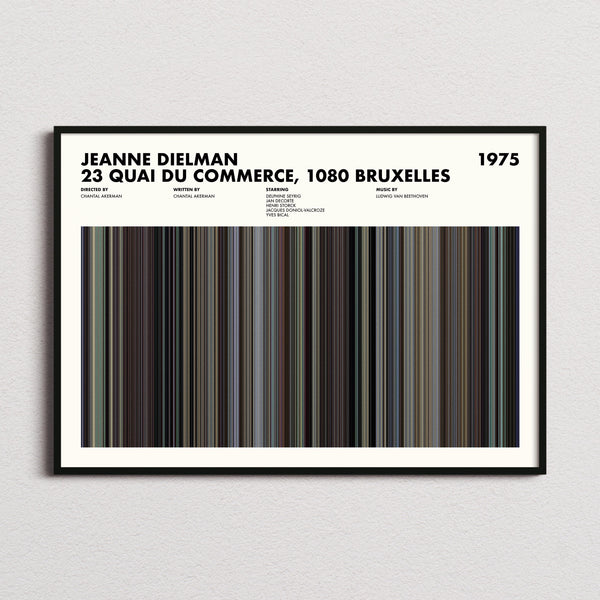 Jeanne Dielman Movie Barcode Poster