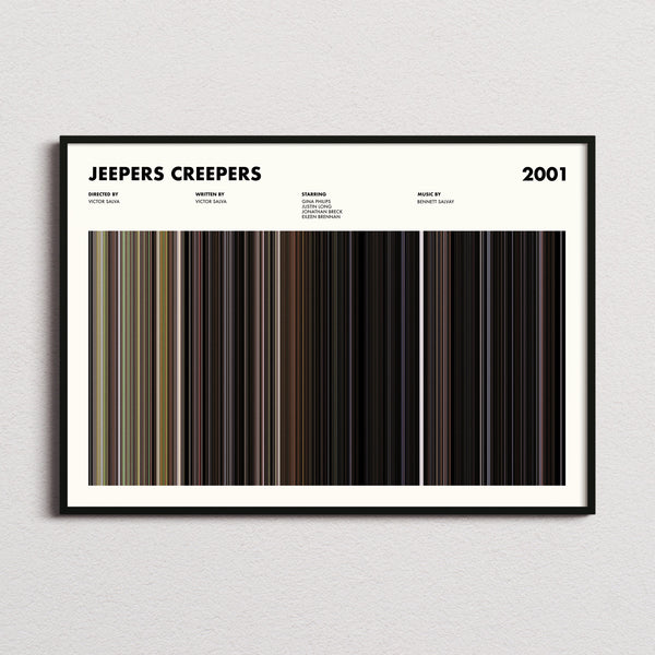 Jeepers Creepers Movie Barcode Poster