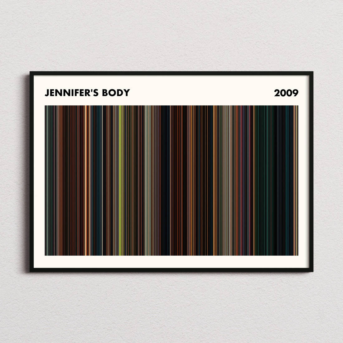 Jennifer's Body Movie Barcode Poster - Simplified