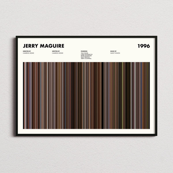 Jerry Maguire Movie Barcode Poster