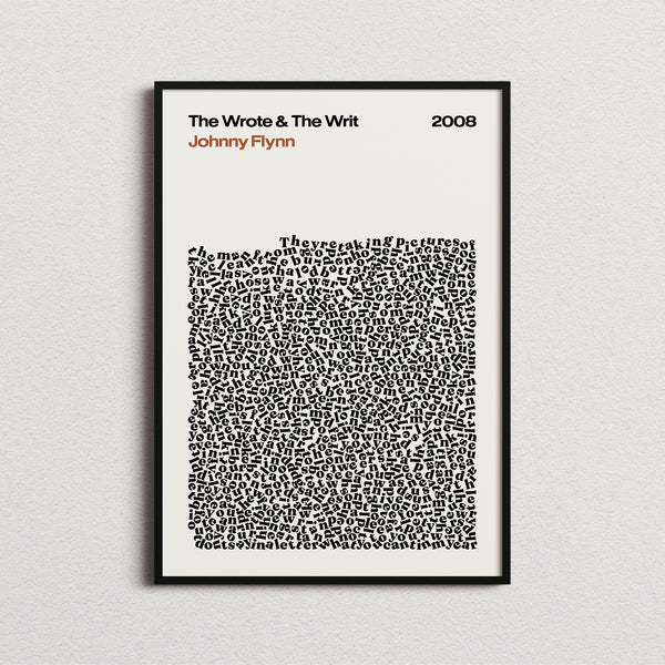 Johnny Flynn The Wrote & The Writ Lyric Print