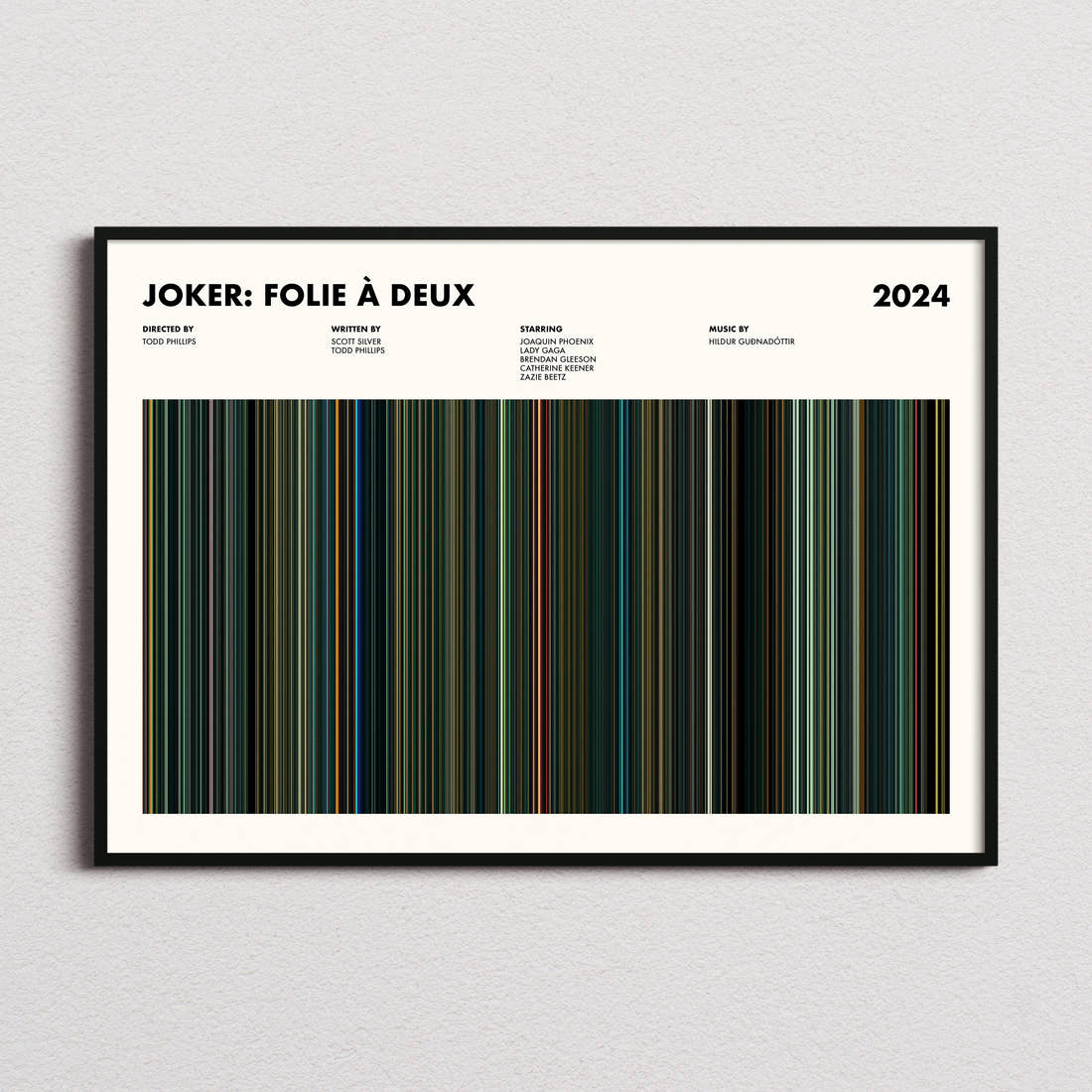 Joker: Folie à Deux Movie Barcode Poster