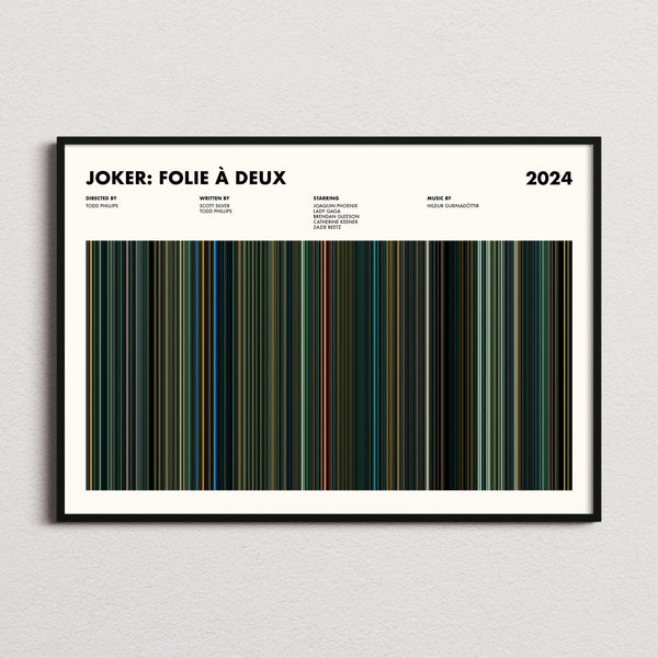 Joker: Folie à Deux Movie Barcode Poster