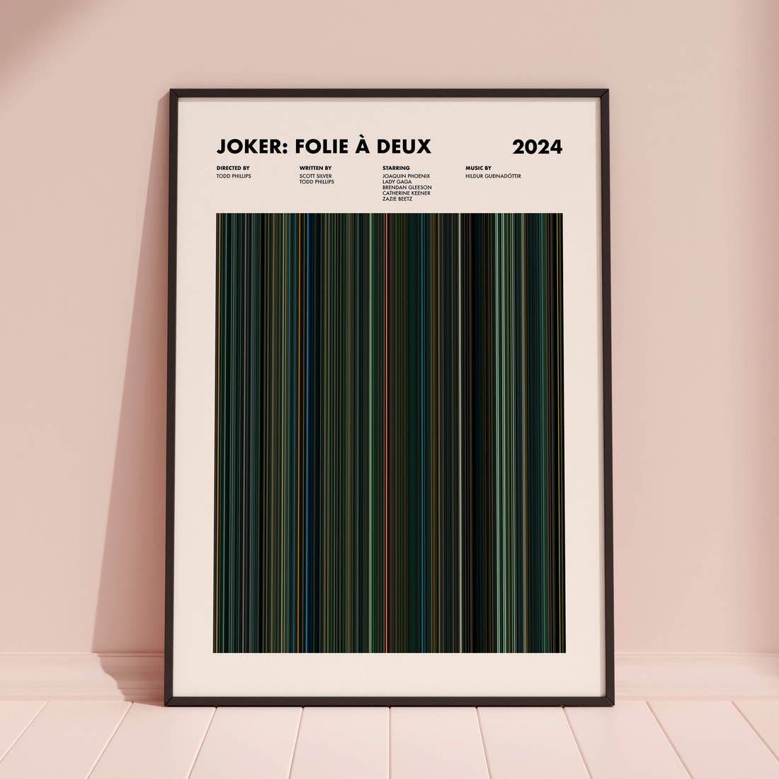 Joker: Folie à Deux Movie Barcode Poster