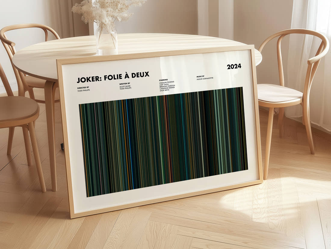 Joker: Folie à Deux Movie Barcode Poster