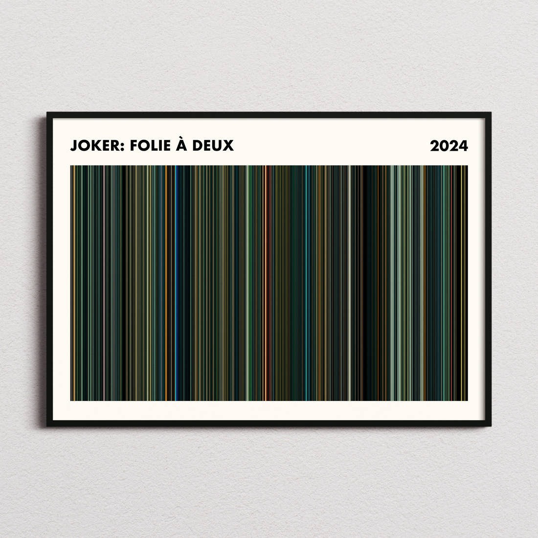 Joker: Folie à Deux Movie Barcode Poster - Simplified