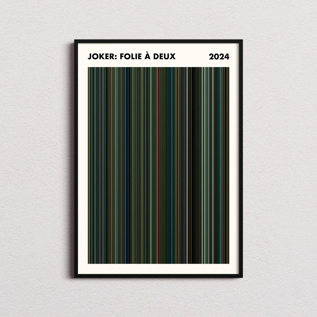 Joker: Folie à Deux Movie Barcode Poster - Simplified
