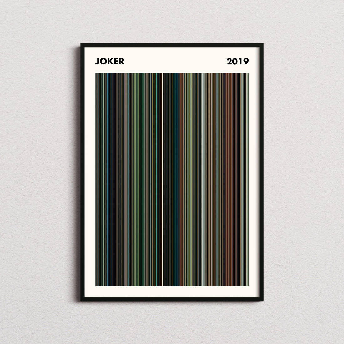 Joker Movie Barcode Poster - Simplified