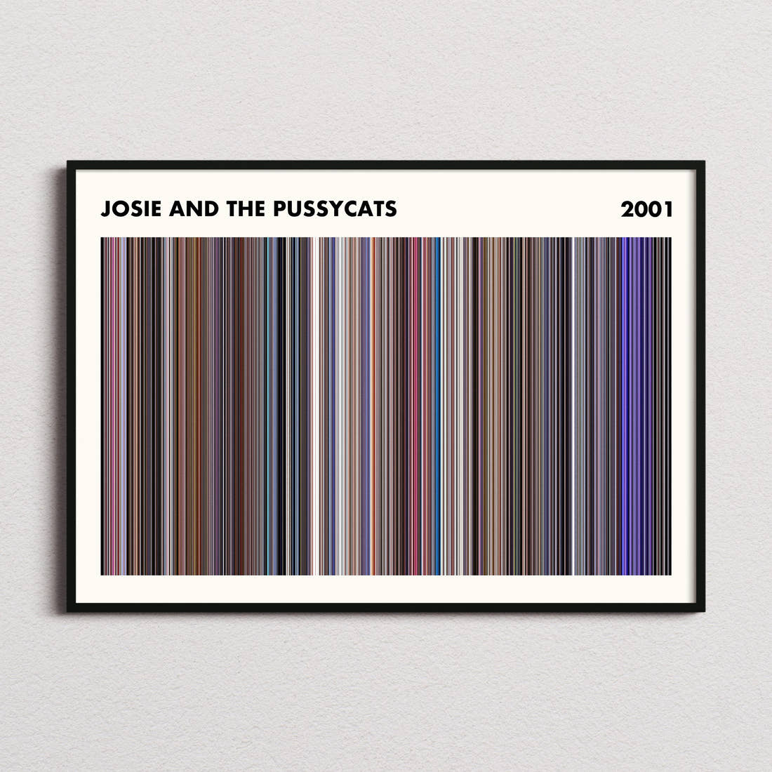 Josie and the Pussycats Movie Barcode Poster - Simplified