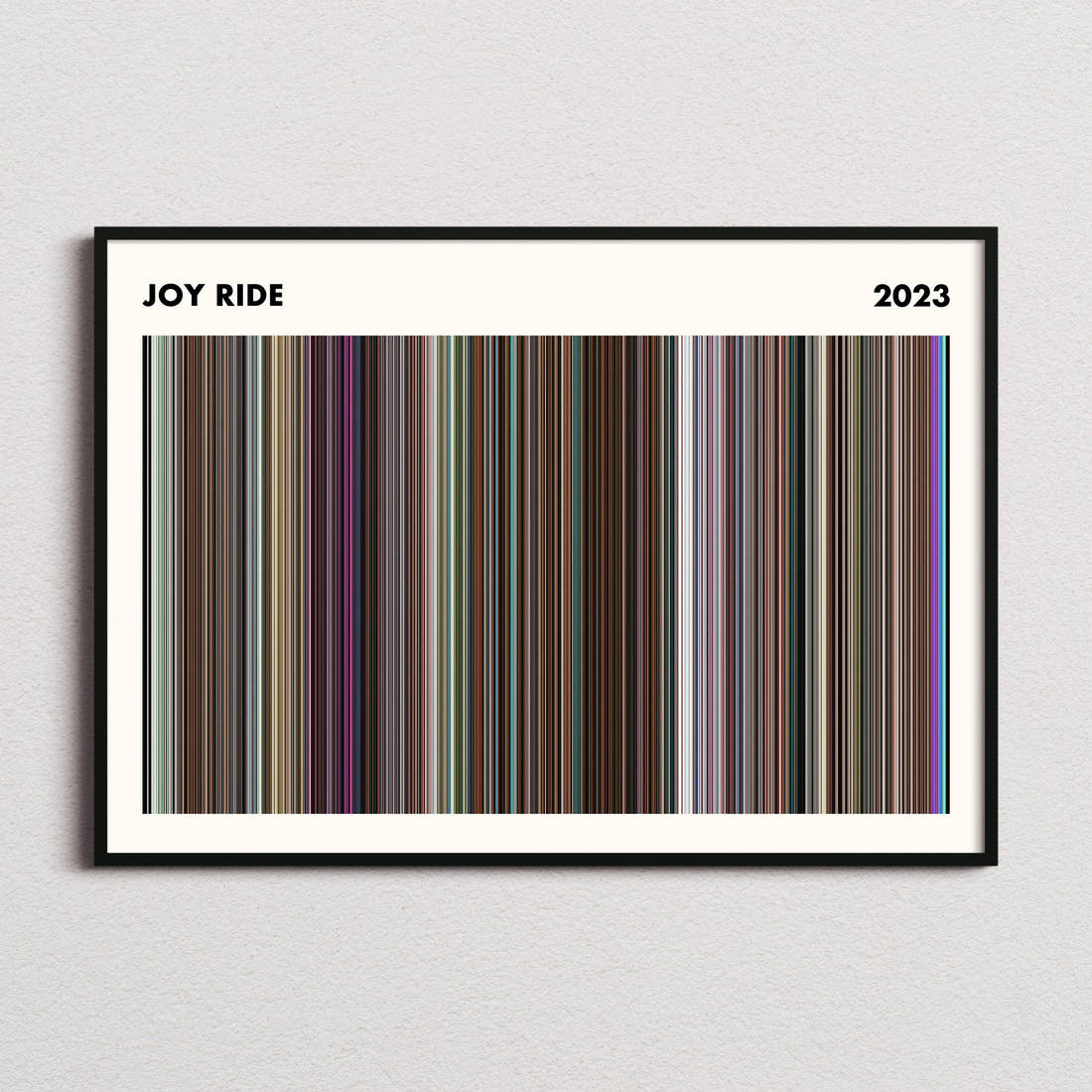 Joy Ride Movie Barcode Poster - Simplified