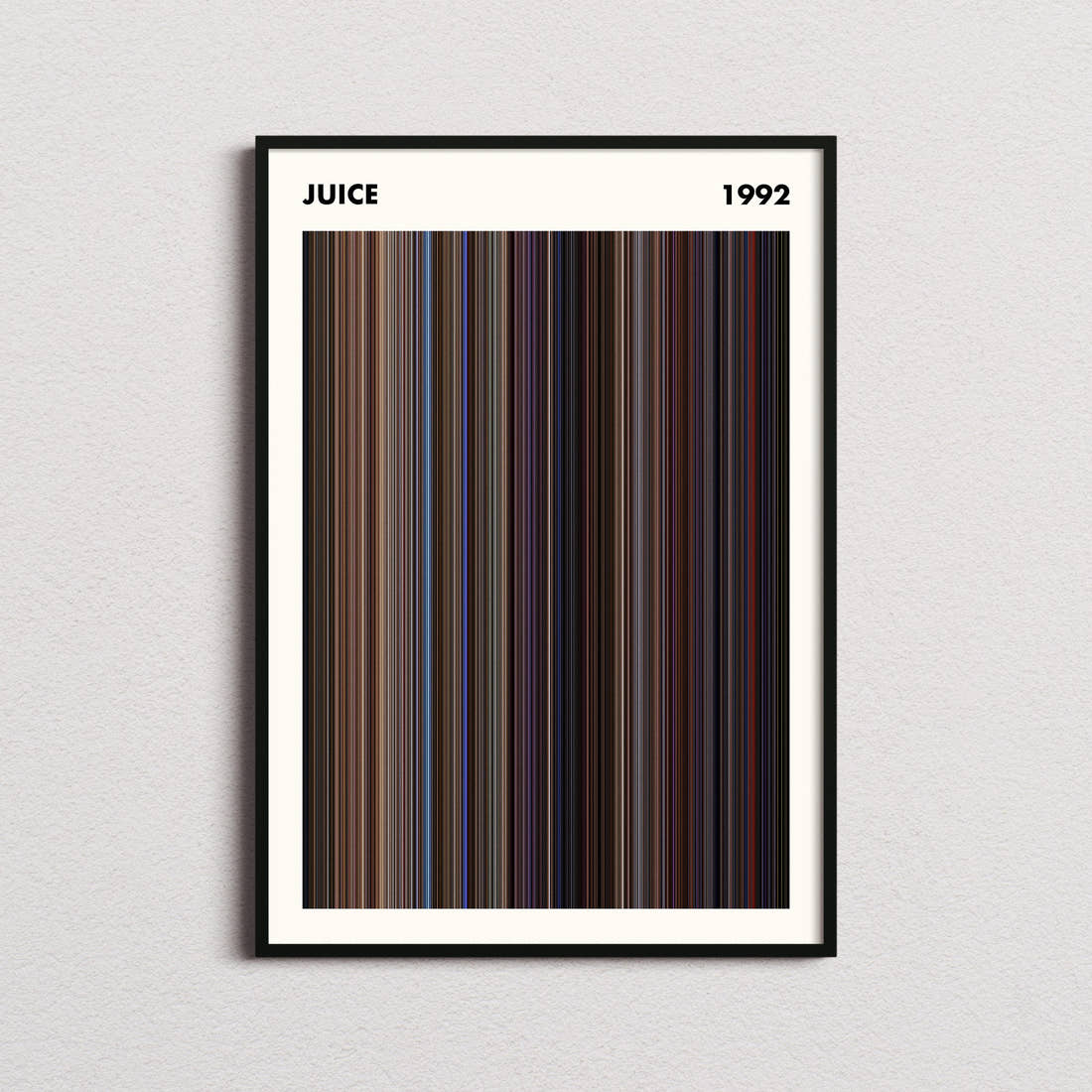 Juice Movie Barcode Poster - Simplified