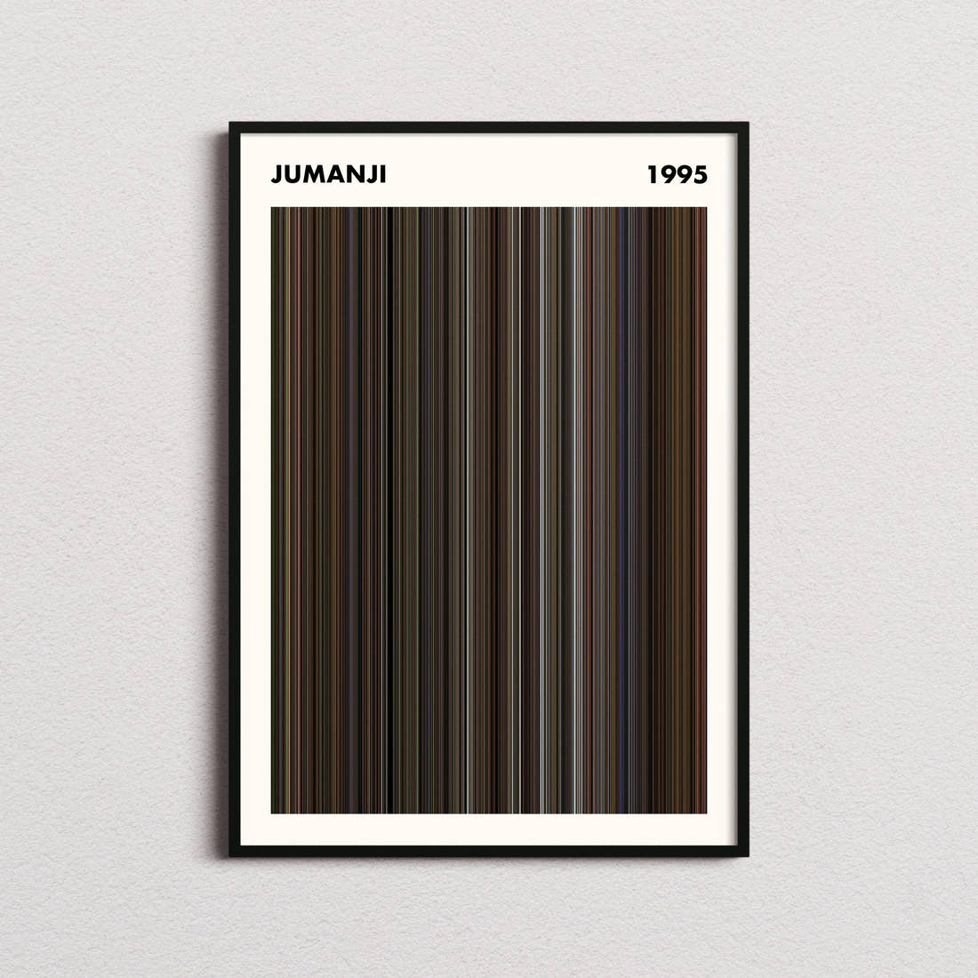 Jumanji Movie Barcode Poster - Simplified