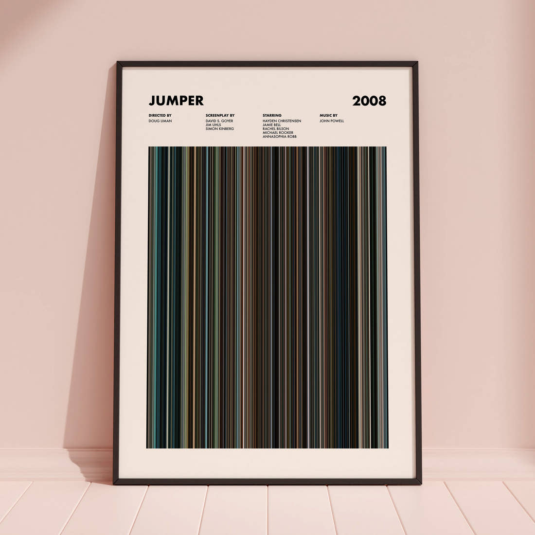 Jumper Movie Barcode Poster