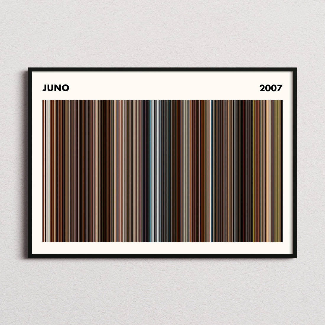 Juno Movie Barcode Poster - Simplified
