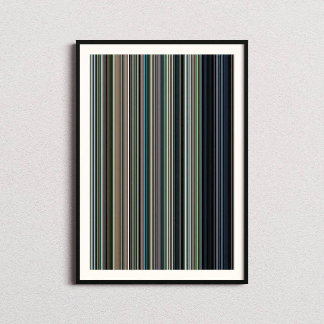Jurassic World Movie Barcode Poster - Barcode Only
