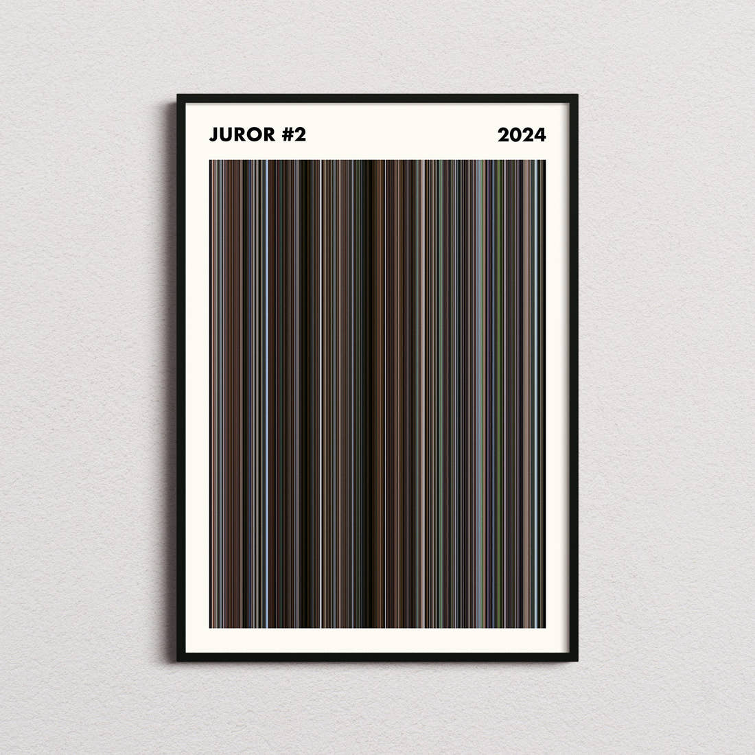 Juror #2 Movie Barcode Poster - Simplified