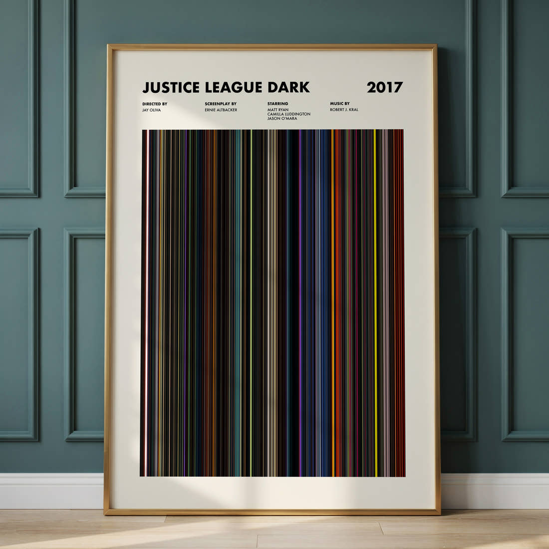 Justice League Dark Movie Barcode Poster