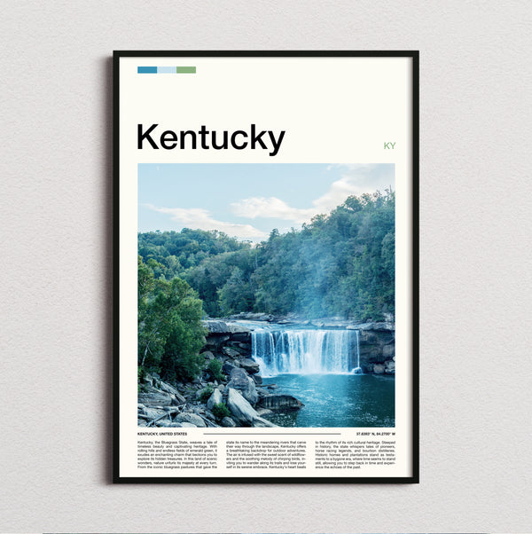 Kentucky - Waterfall - Travel Print