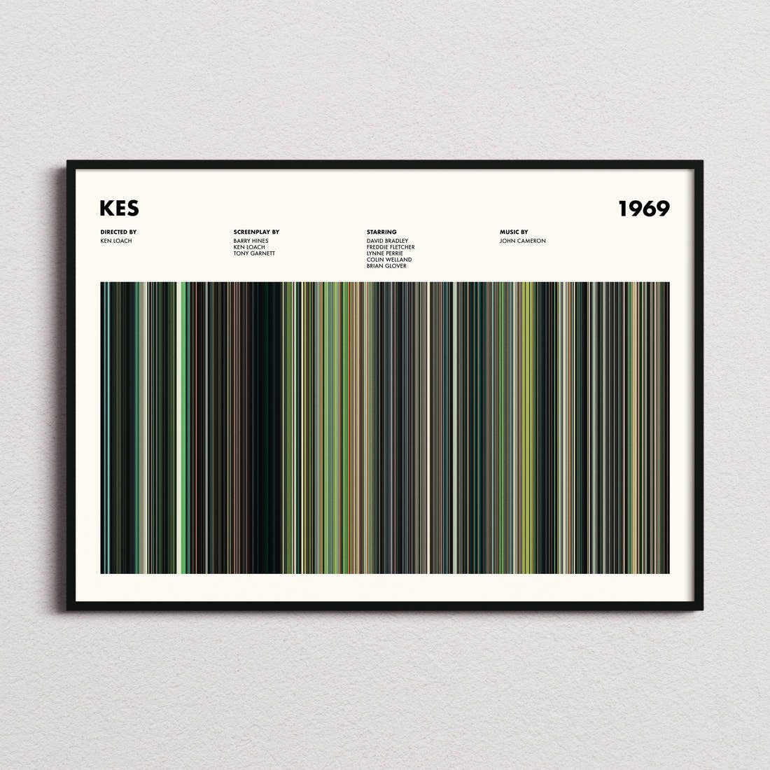 Kes Movie Barcode Poster