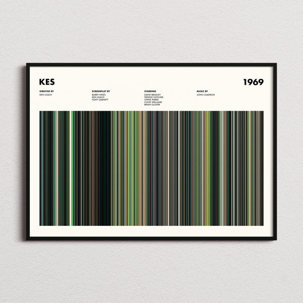 Kes Movie Barcode Poster