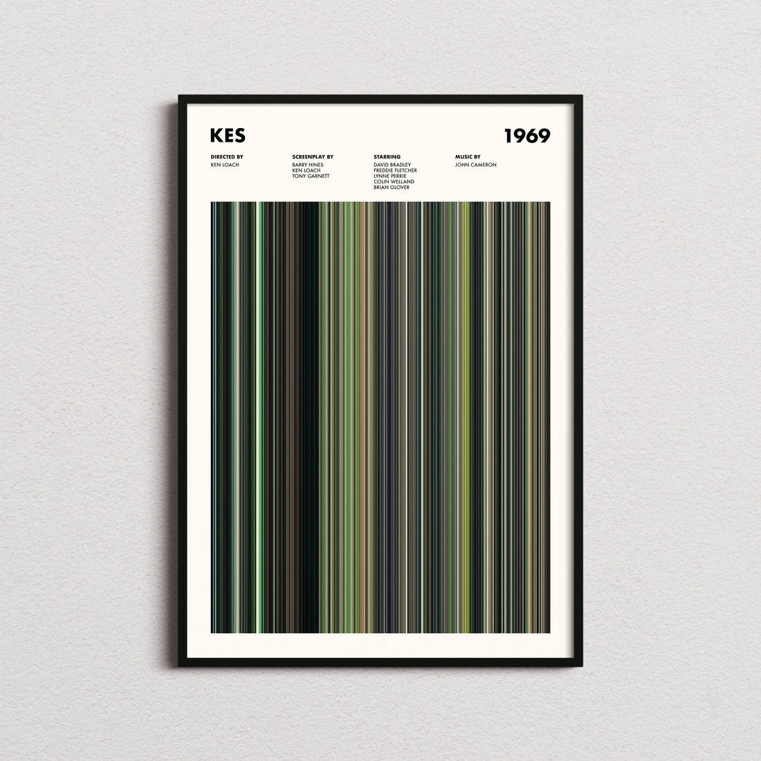 Kes Movie Barcode Poster