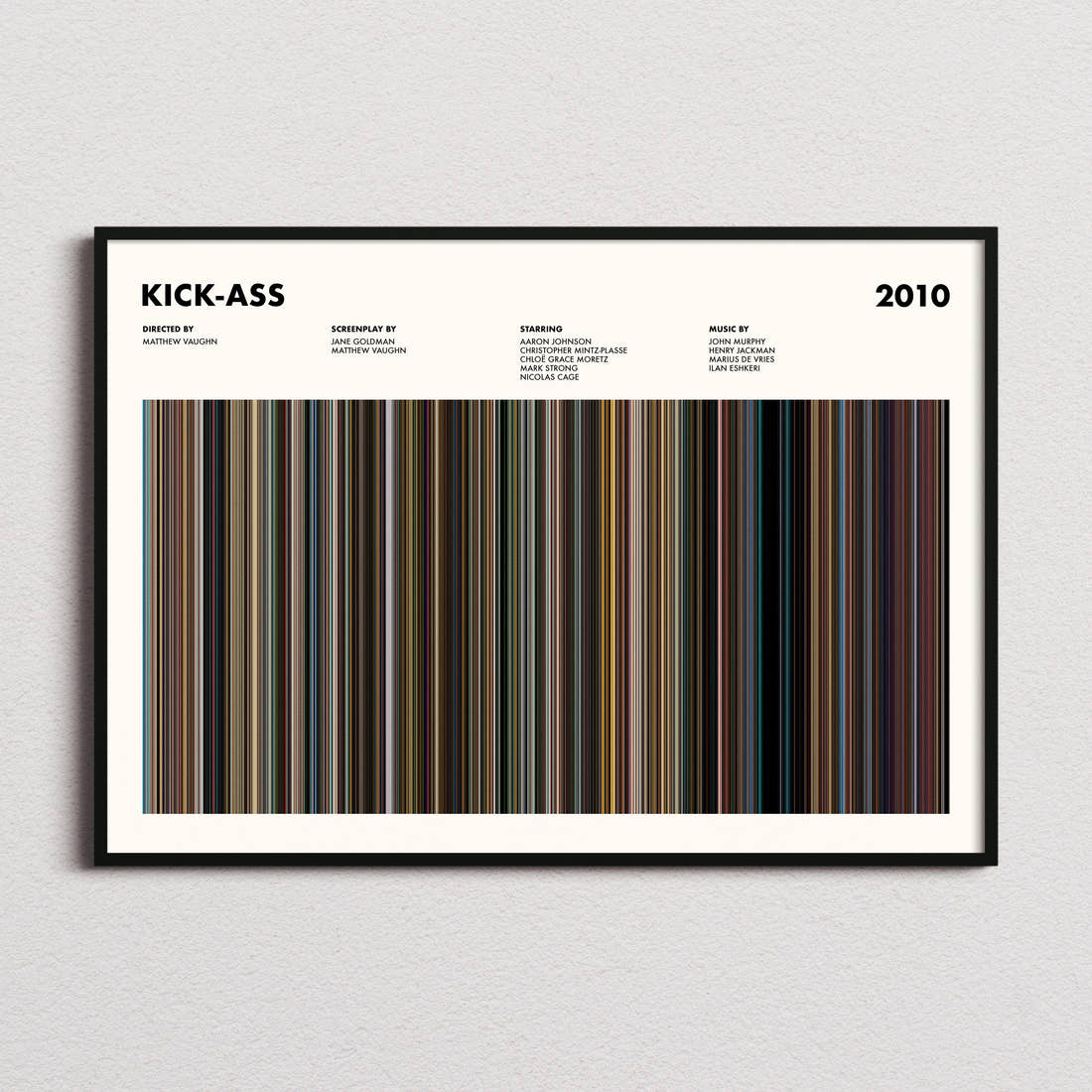 Kick-Ass Movie Barcode Poster