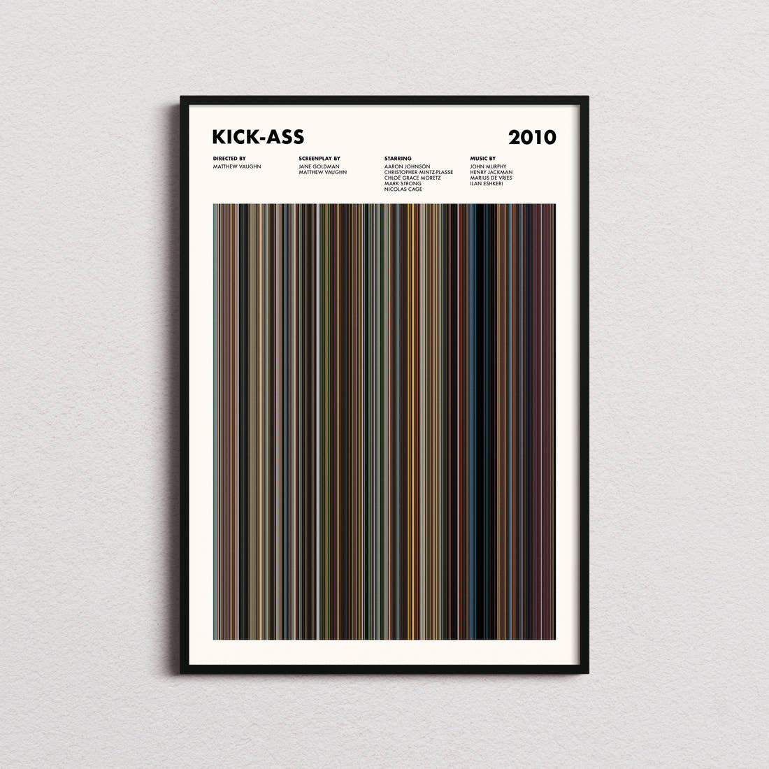 Kick-Ass Movie Barcode Poster