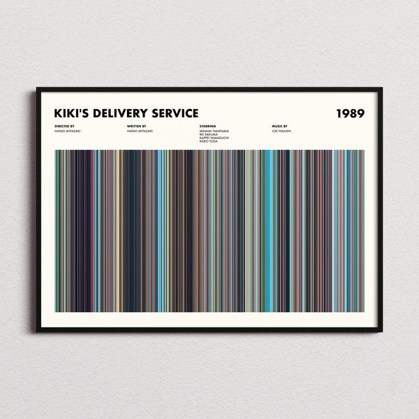 Kiki's Delivery Service Movie Barcode Poster