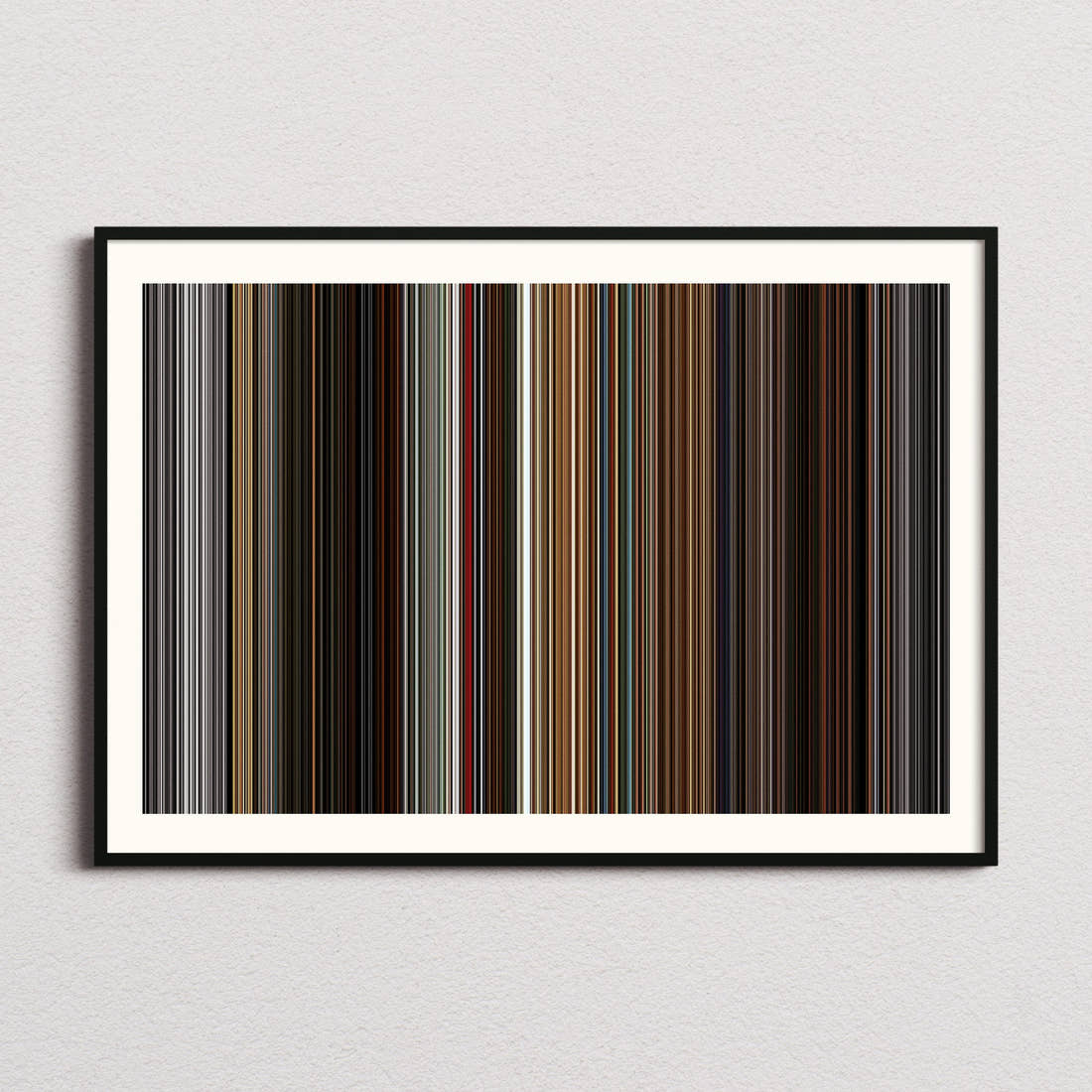 Kill Bill: Volume 2 Movie Barcode Poster - Barcode Only