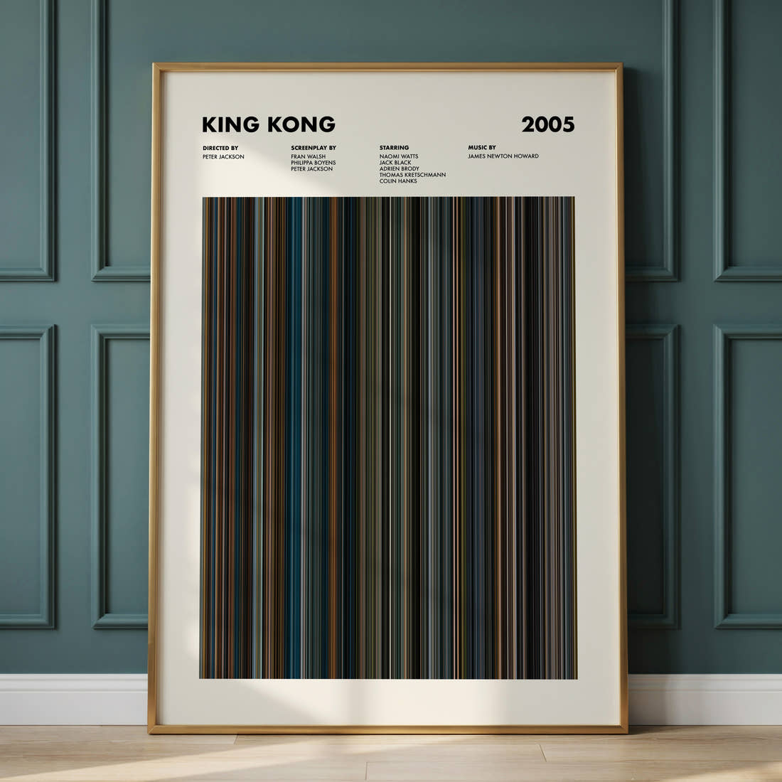 King Kong Movie Barcode Poster
