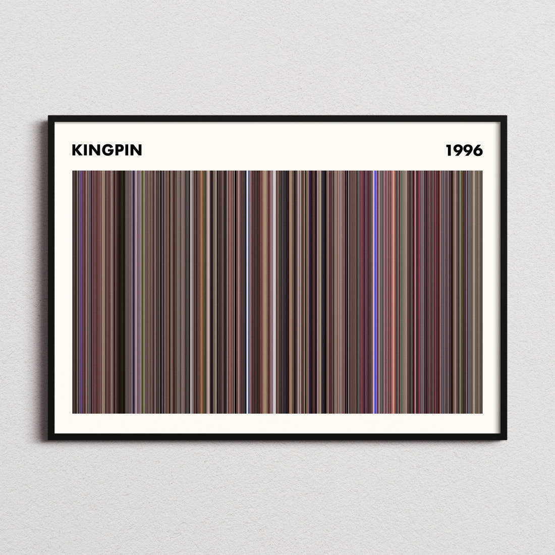 Kingpin Movie Barcode Poster - Simplified