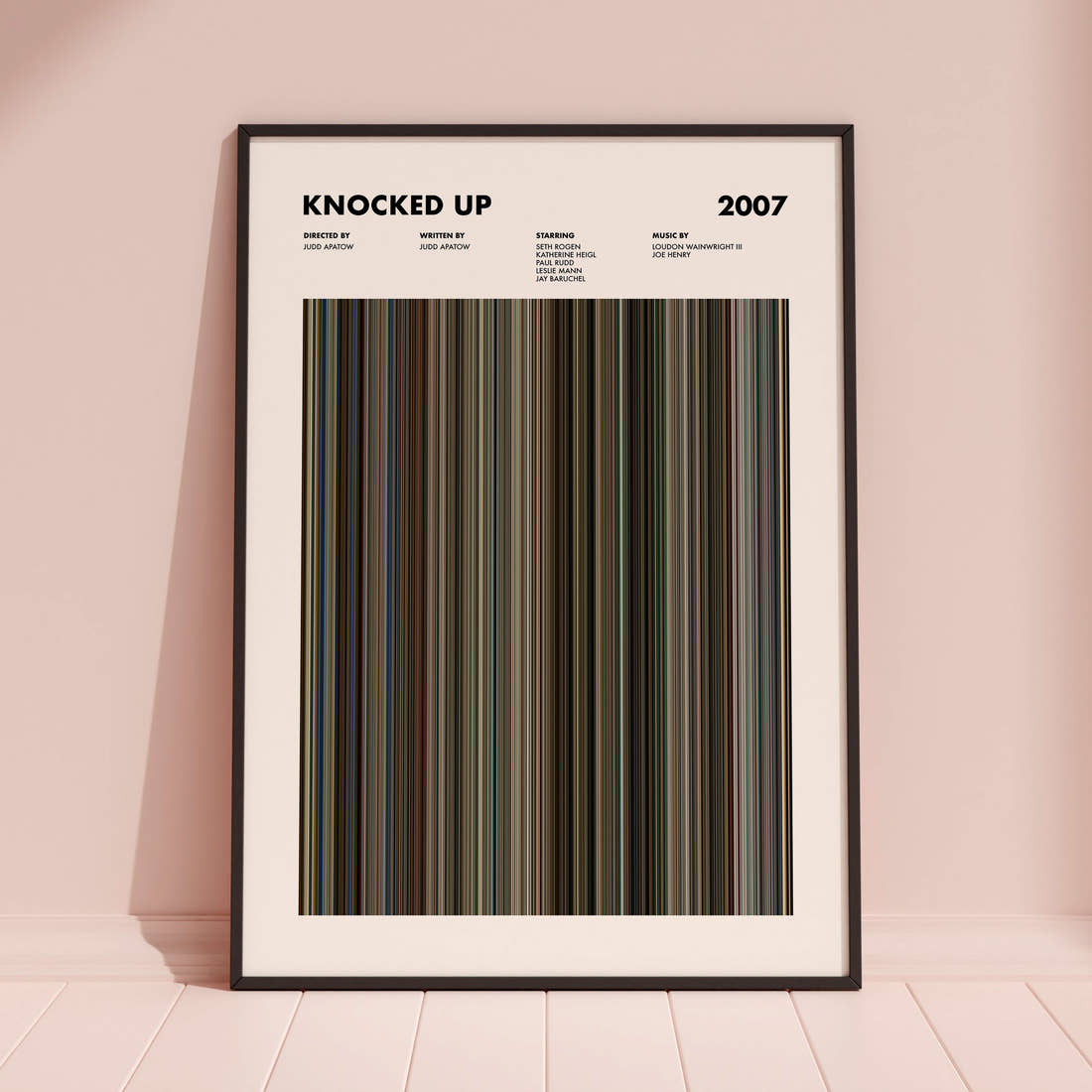 Knocked Up Movie Barcode Poster