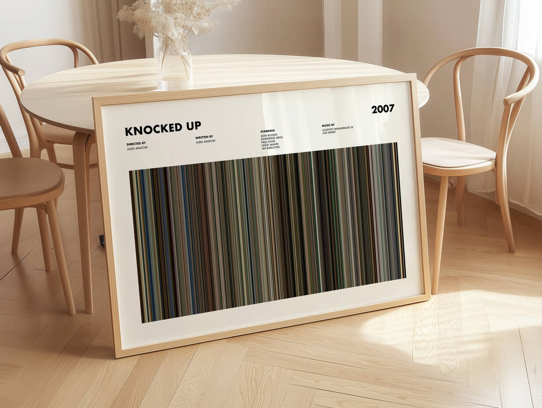 Knocked Up Movie Barcode Poster