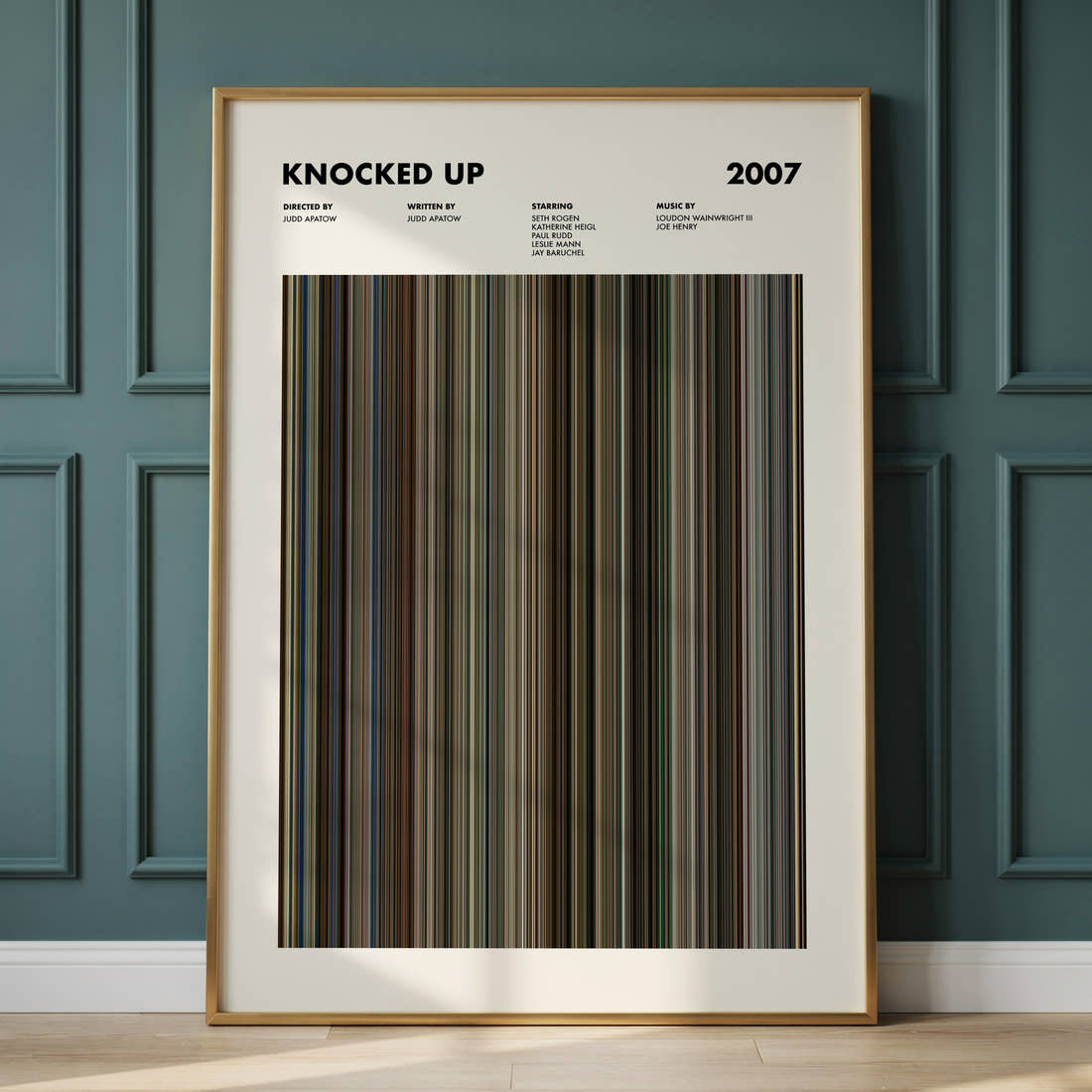 Knocked Up Movie Barcode Poster