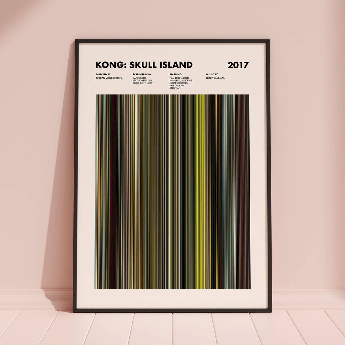 Kong: Skull Island Movie Barcode Poster