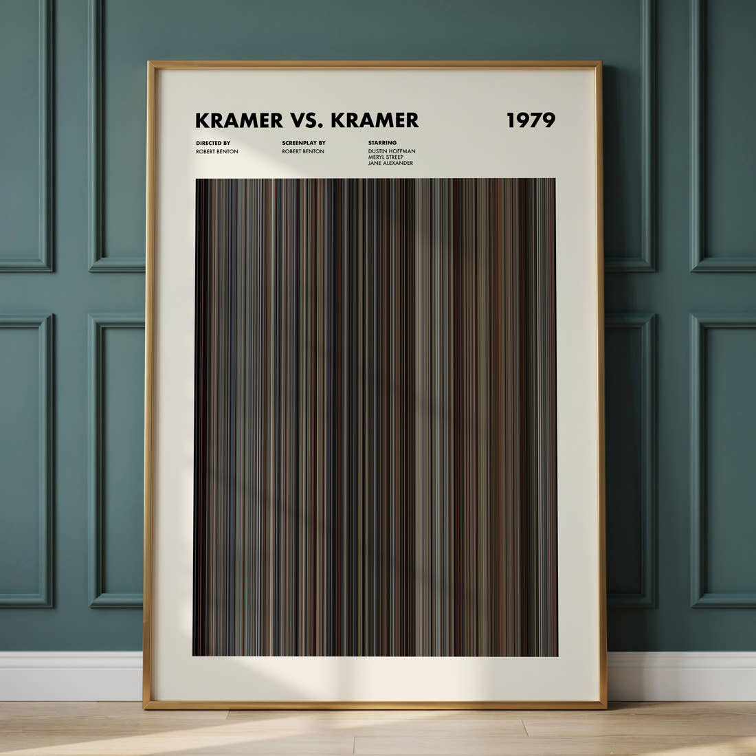 Kramer vs. Kramer Movie Barcode Poster