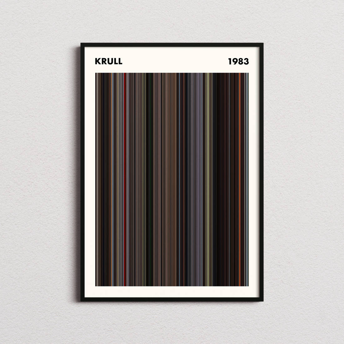 Krull Movie Barcode Poster - Simplified