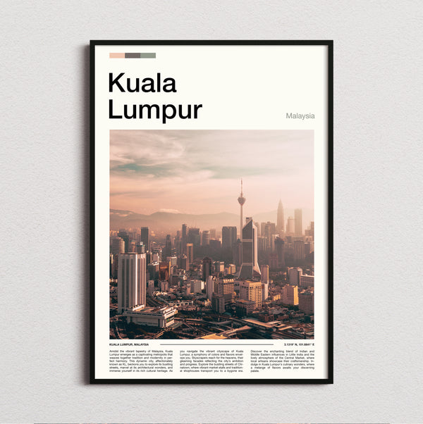 Kuala Lumpur - KL Tower In The Haze - Travel Print