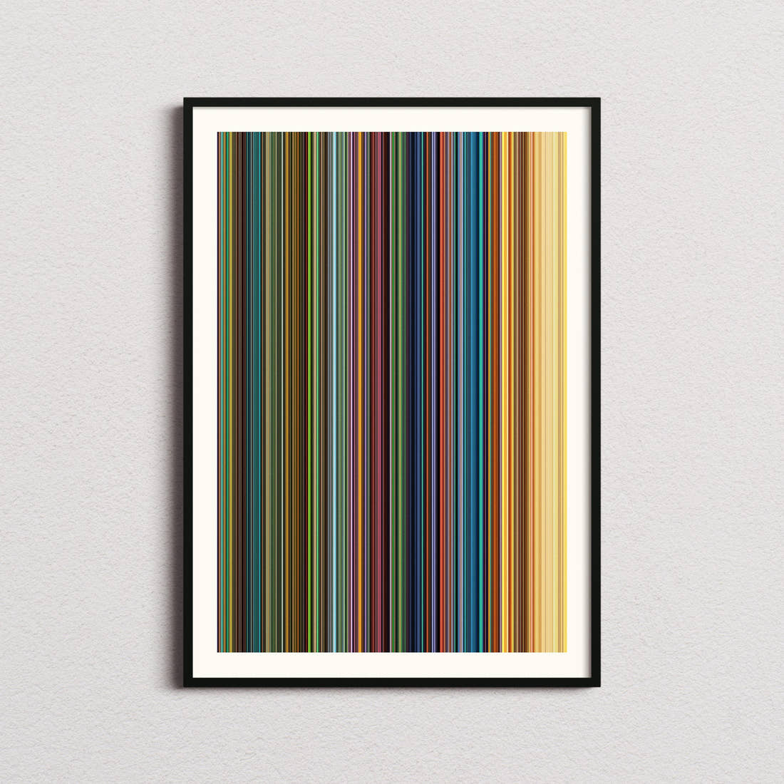 Kung Fu Panda 3 Movie Barcode Poster - Barcode Only