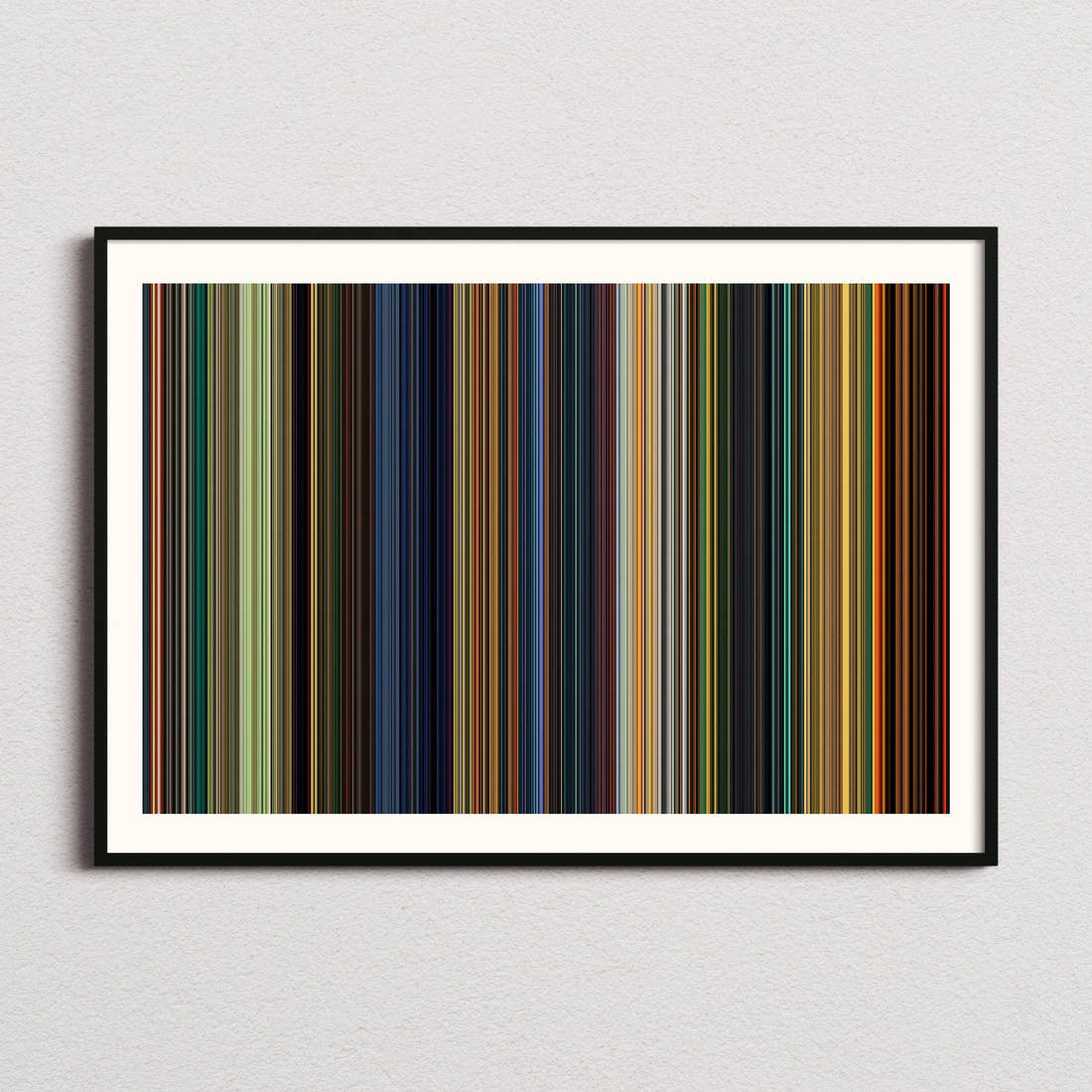 Kung Fu Panda Movie Barcode Poster - Barcode Only
