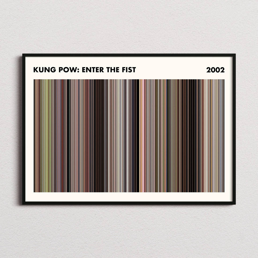 Kung Pow: Enter the Fist Movie Barcode Poster - Simplified