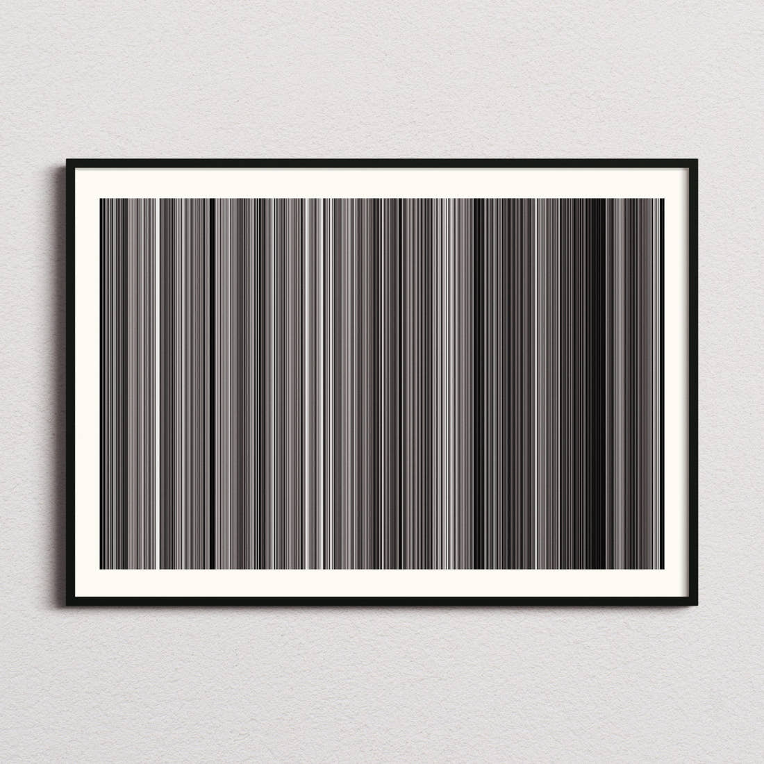 La Haine Movie Barcode Poster - Barcode Only