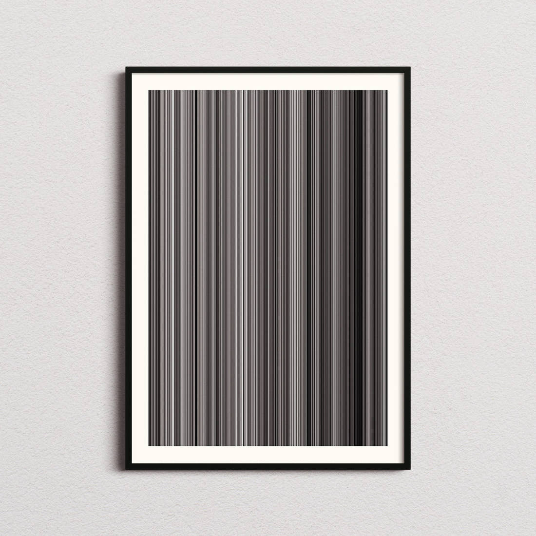 La Haine Movie Barcode Poster - Barcode Only