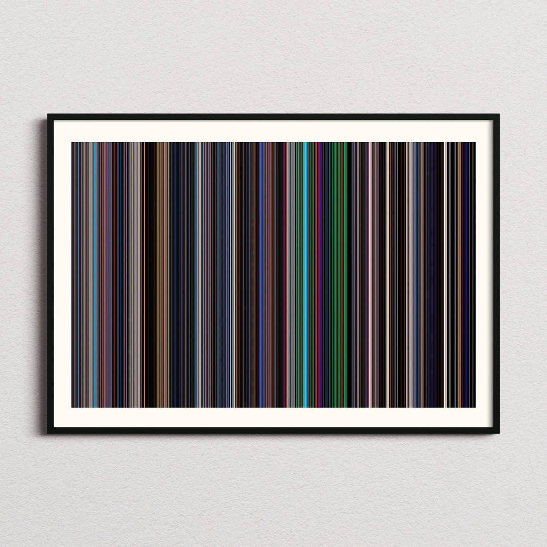 La La Land Movie Barcode Poster - Barcode Only